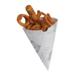 Cornets à frites Colpac au motif imprimé journal, lot de 1000 – vue 5