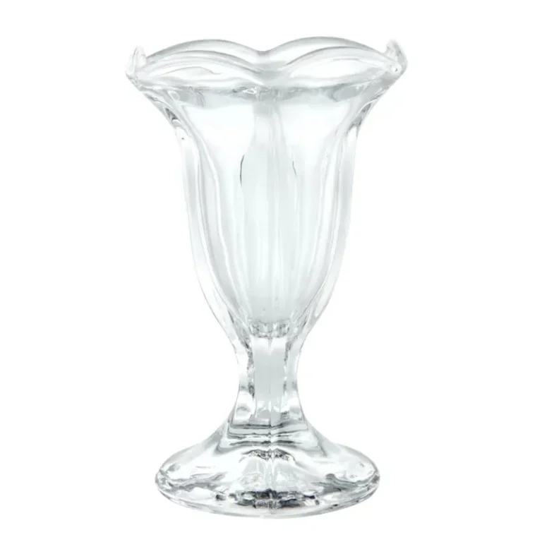 Coupes à dessert hautes Olympia – 185 ml – Lot de 6 – Verre pressé – Forme élancée
