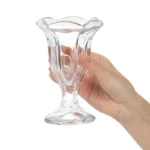 Coupes à dessert hautes Olympia – 185 ml – Lot de 6 – Verre pressé – Forme élancée – vue 4