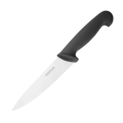 Couteau de cuisine Hygiplas manche noir lame 157 mm