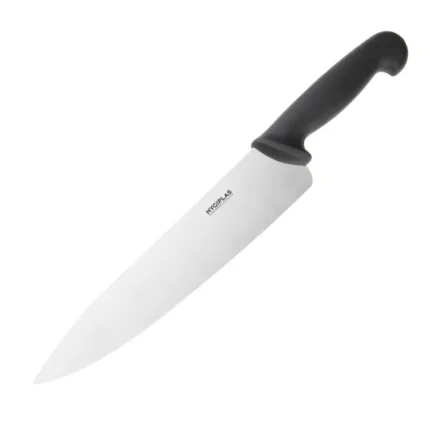 Couteau de cuisine Hygiplas manche noir lame 255 mm