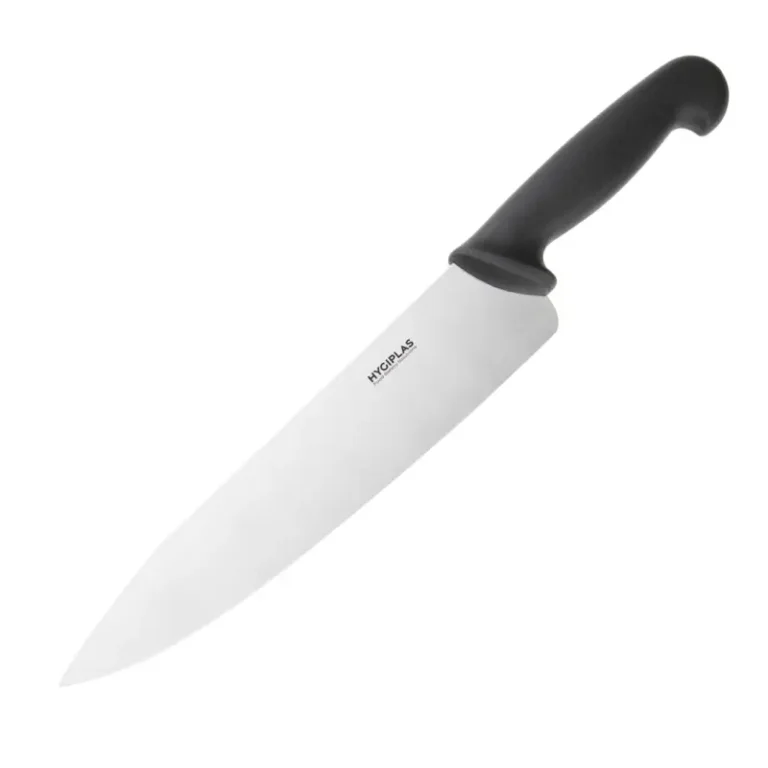 Couteau de cuisine Hygiplas manche noir lame 255 mm