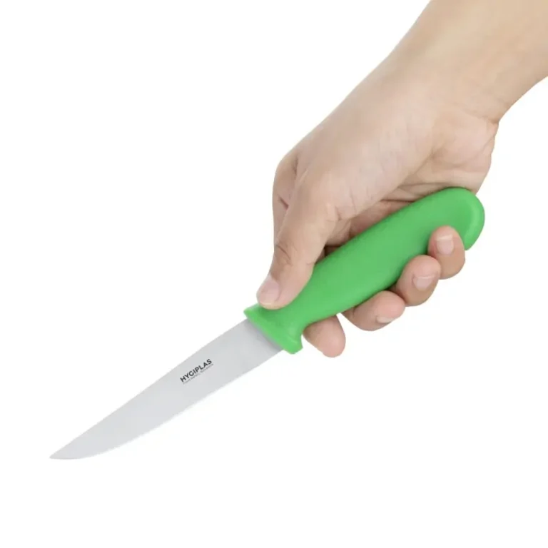 Couteau à légumes Hygiplas manche vert lame 105 mm – vue 2