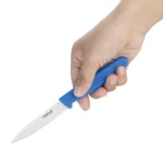Couteau d’office Hygiplas manche bleu lame 75 mm – vue 2