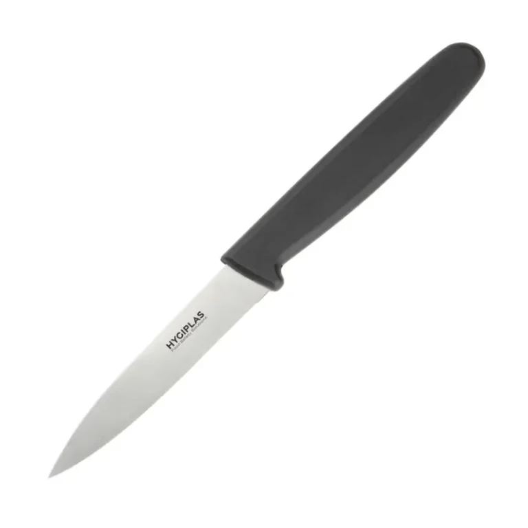 Couteau d’office Hygiplas lame droite 75 mm manche noir