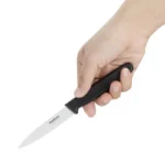 Couteau d’office Hygiplas lame droite 75 mm manche noir – vue 2