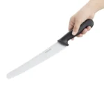 Couteau à pâtisserie dentelé Hygiplas noir 250 mm – vue 2