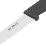 Couteau à tomates dentelé Hygiplas noir 100 mm – vue 3