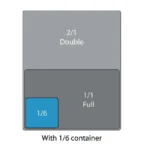 Couvercle hermétique Cambro GN 1/6 translucide – vue 5