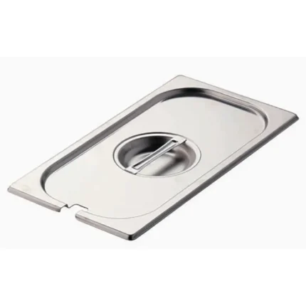 Couvercle inox Gastro M – GN 1/3 – Avec encoche – Inox 304