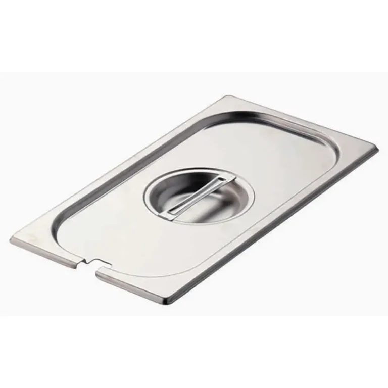 Couvercle inox Gastro M – GN 1/3 – Avec encoche – Inox 304