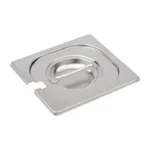 Couvercle inox Gastro M – GN 1/6 – Avec encoche – Inox 304