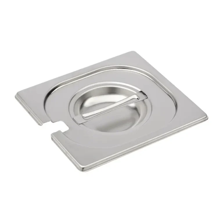 Couvercle inox Gastro M – GN 1/6 – Avec encoche – Inox 304