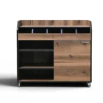 Desserte de service Goldinox 1100 mm en bois décor Baroque, porte à fermeture douce – vue 3