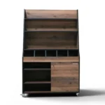 Desserte de service à service haut Goldinox 1100 mm en bois décor Baroque – vue 4