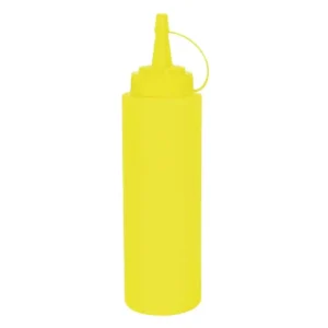 Distributeur de sauce Vogue 340 ml jaune à bouchon à vis