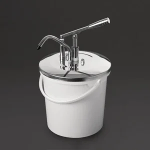 Distributeur de sauce à levier Schneider de 10 litres avec pompe inox