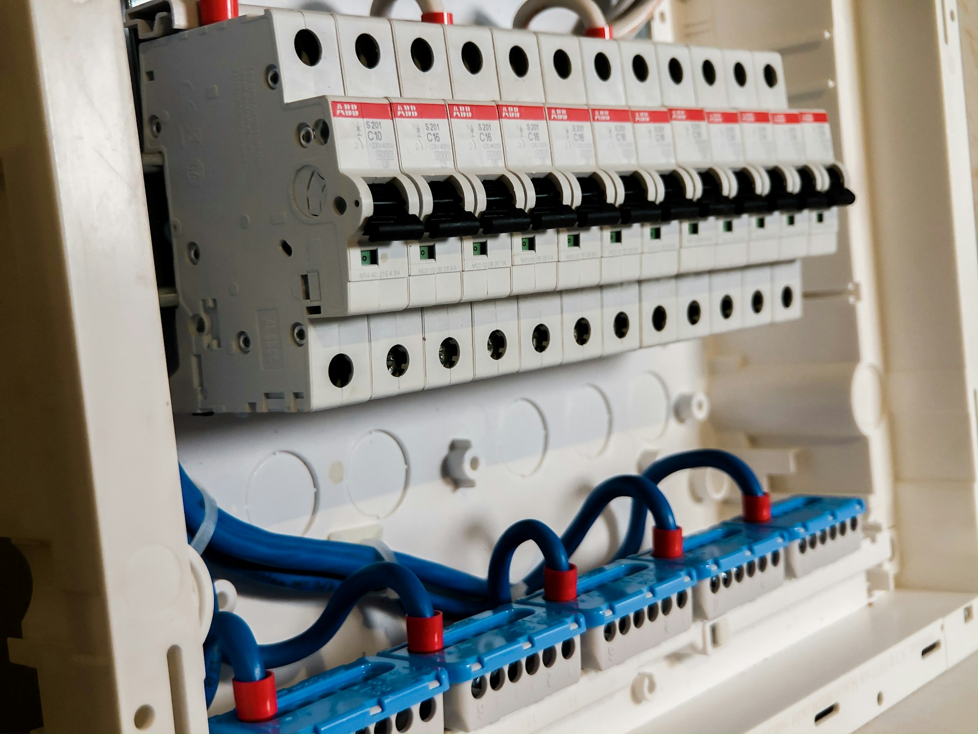 Disjoncteurs d'un tableau électrique