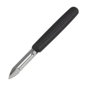 Éplucheur Vogue à lame fixe inox et manche noir