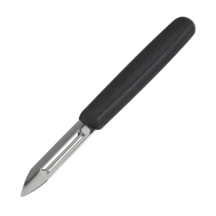 Éplucheur Vogue à lame fixe inox et manche noir