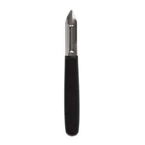 Éplucheur Vogue à lame fixe inox et manche noir – vue 2
