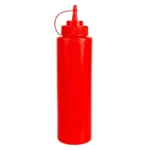 Grand flacon distributeur de sauce Vogue rouge de 994 ml