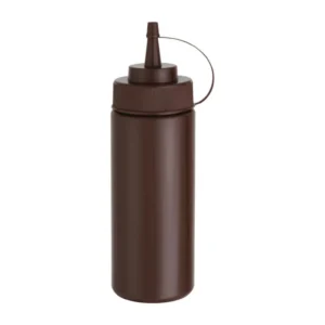 Flacon distributeur de sauce Vogue marron de 340 ml