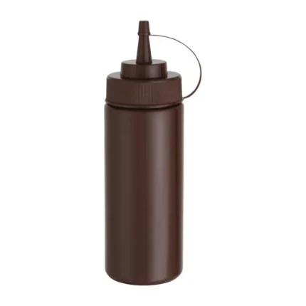 Flacon distributeur de sauce Vogue marron de 340 ml