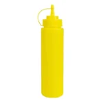 Flacon distributeur de sauce Vogue jaune de 681 ml