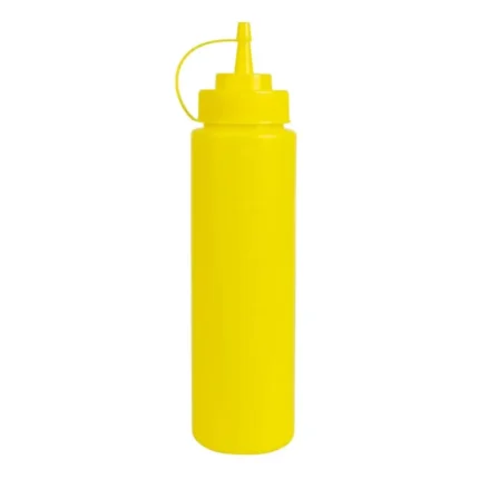 Flacon distributeur de sauce Vogue jaune de 681 ml
