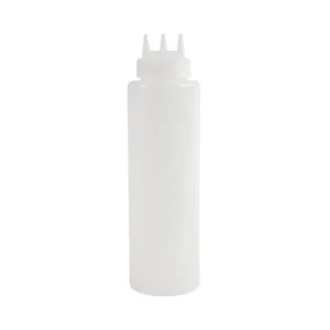 Flacon à sauce souple Vogue 3 embouts 908 ml transparent