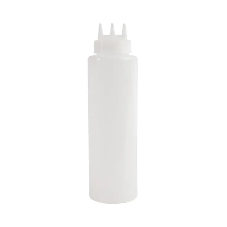 Flacon à sauce souple Vogue 3 embouts 908 ml transparent