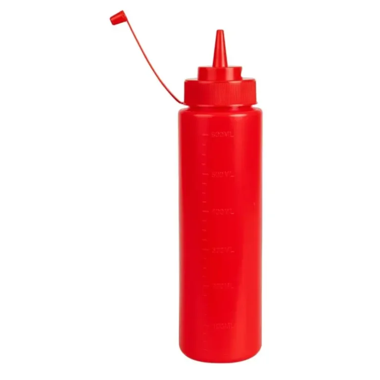 Flacon à sauce Vogue rouge 681 ml à embout ajustable – vue 2