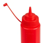 Flacon à sauce Vogue rouge 681 ml à embout ajustable – vue 4