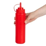 Flacon à sauce Vogue rouge 681 ml à embout ajustable – vue 6
