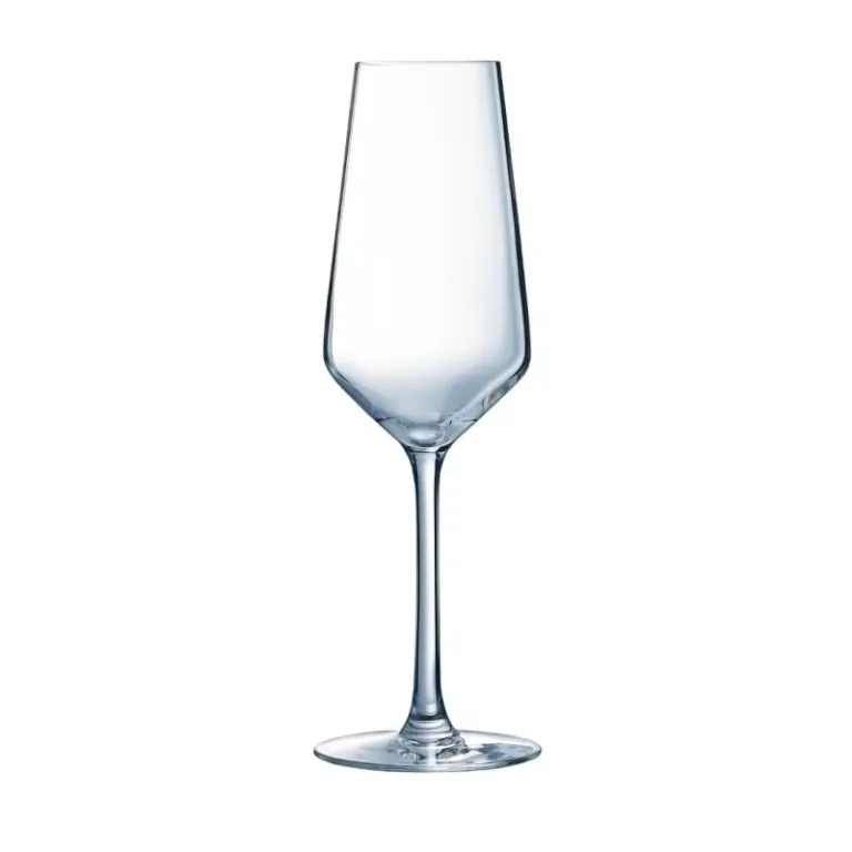 Flûtes à champagne Juliette Arcoroc – 230 ml – Lot de 24 – Verre trempé – Bol angulaire