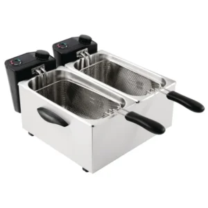 Friteuse double de comptoir Caterlite deux cuves de 3,5 litres