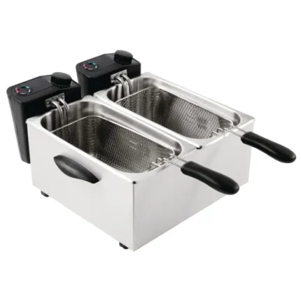 Friteuse double de comptoir Caterlite deux cuves de 3,5 litres