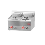 Friteuse électrique Gastro M deux cuves de 10 litres en inox