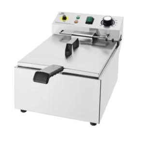 Friteuse électrique 5 litres Nisbets Essentials en inox avec panier – vue 2