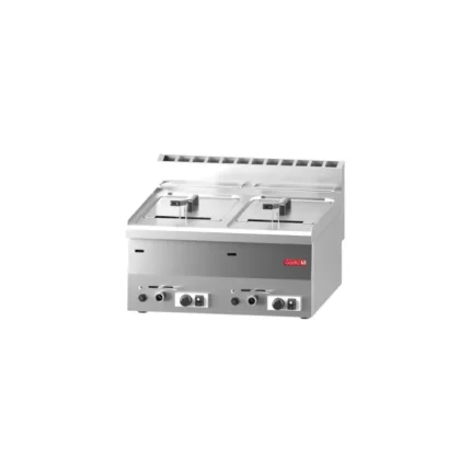 Friteuse gaz Gastro M deux cuves de 8 litres en inox