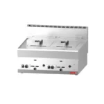 Friteuse gaz Gastro M 650 deux cuves de 8 litres en inox