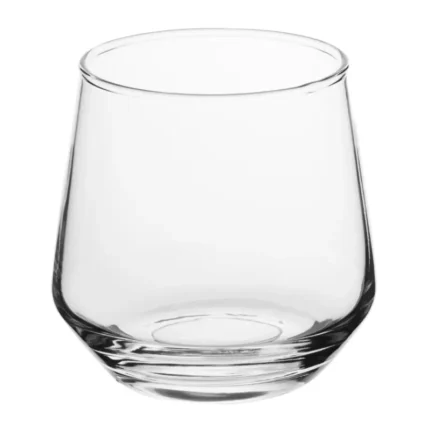 Gobelets Atlanta Olympia – 380 ml – Lot de 12 – Verre – Forme angulaire – Bord roulé