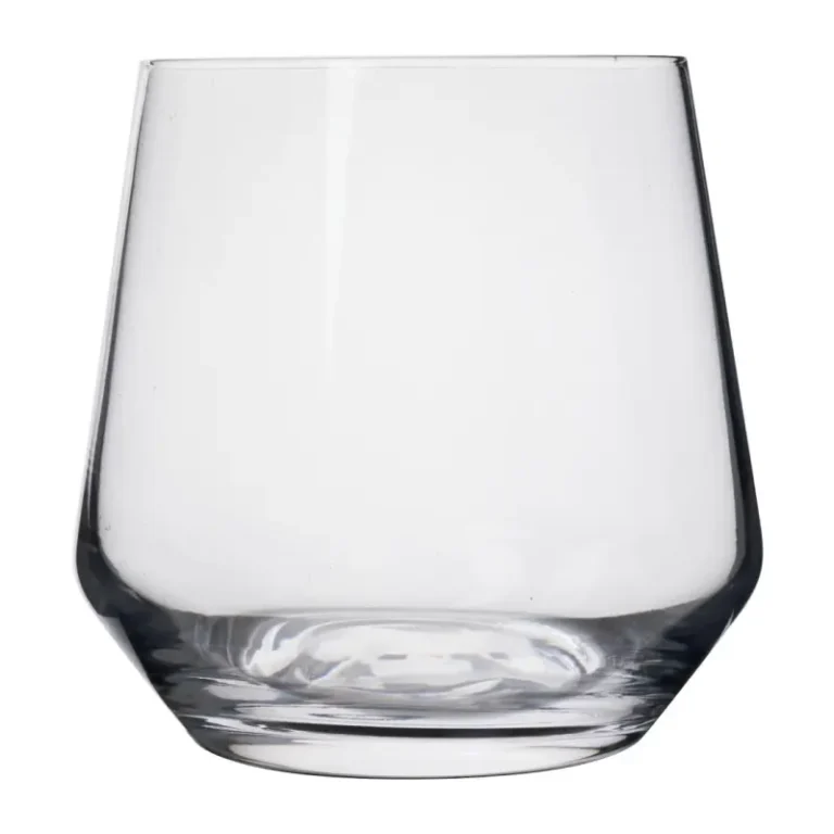 Gobelets Atlanta Olympia – 380 ml – Lot de 12 – Verre – Forme angulaire – Bord roulé