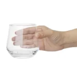 Gobelets Atlanta Olympia – 380 ml – Lot de 12 – Verre – Forme angulaire – Bord roulé