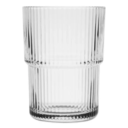 Gobelets empilables Mae Olympia – 440 ml – Lot de 6 – Verre – Résistants aux rayures