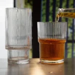 Gobelets empilables Mae Olympia – 440 ml – Lot de 6 – Verre – Résistants aux rayures