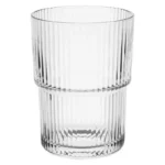 Gobelets empilables Mae Olympia – 440 ml – Lot de 6 – Verre – Résistants aux rayures