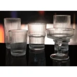 Gobelets empilables Mae Olympia – 440 ml – Lot de 6 – Verre – Résistants aux rayures