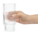 Gobelets empilables Mae Olympia – 470 ml – Lot de 6 – Verre – Format haut
